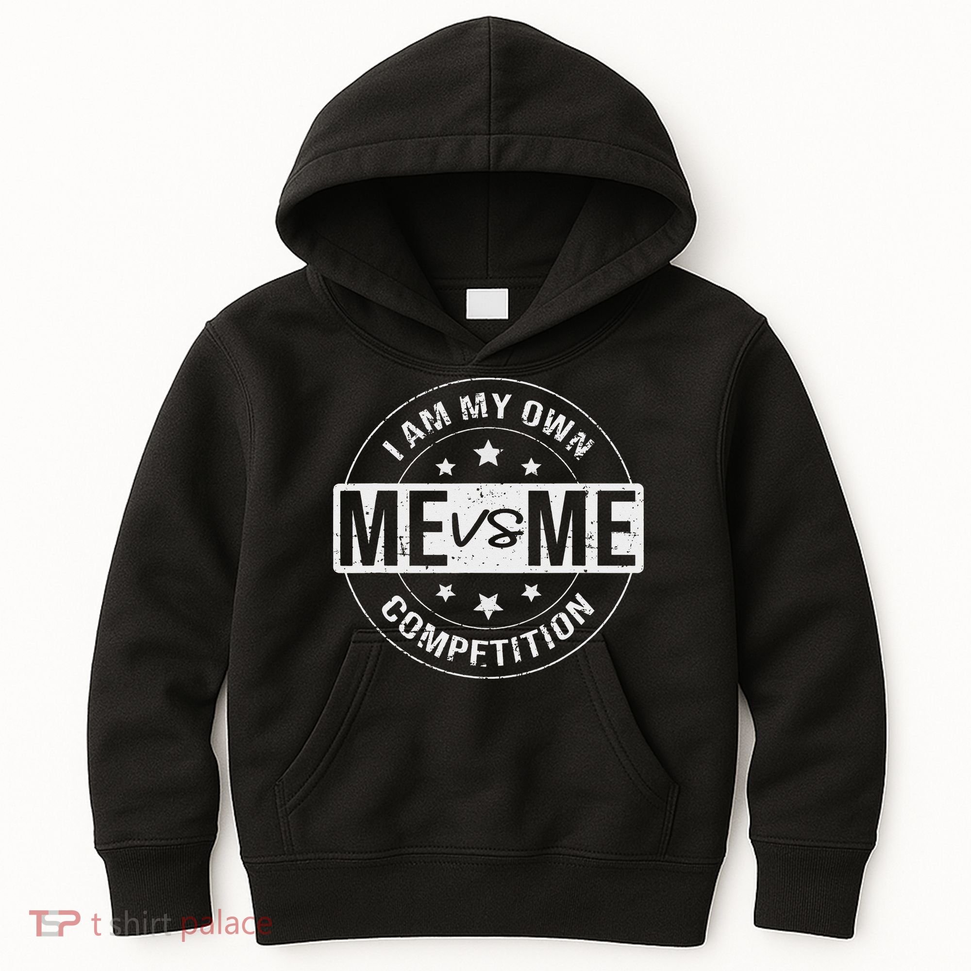 Me vs Me I am My Only Competition Motivational Kids Hoodie