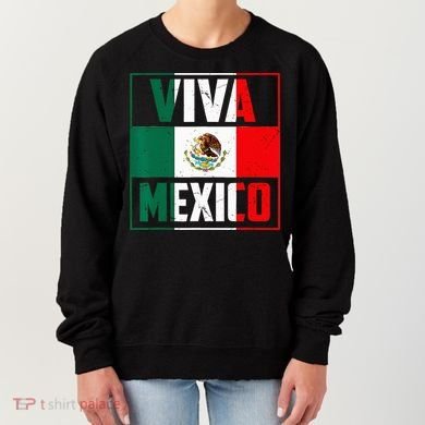 Mexican Viva Mexico Independence Day Flag Women's Sweatshirt