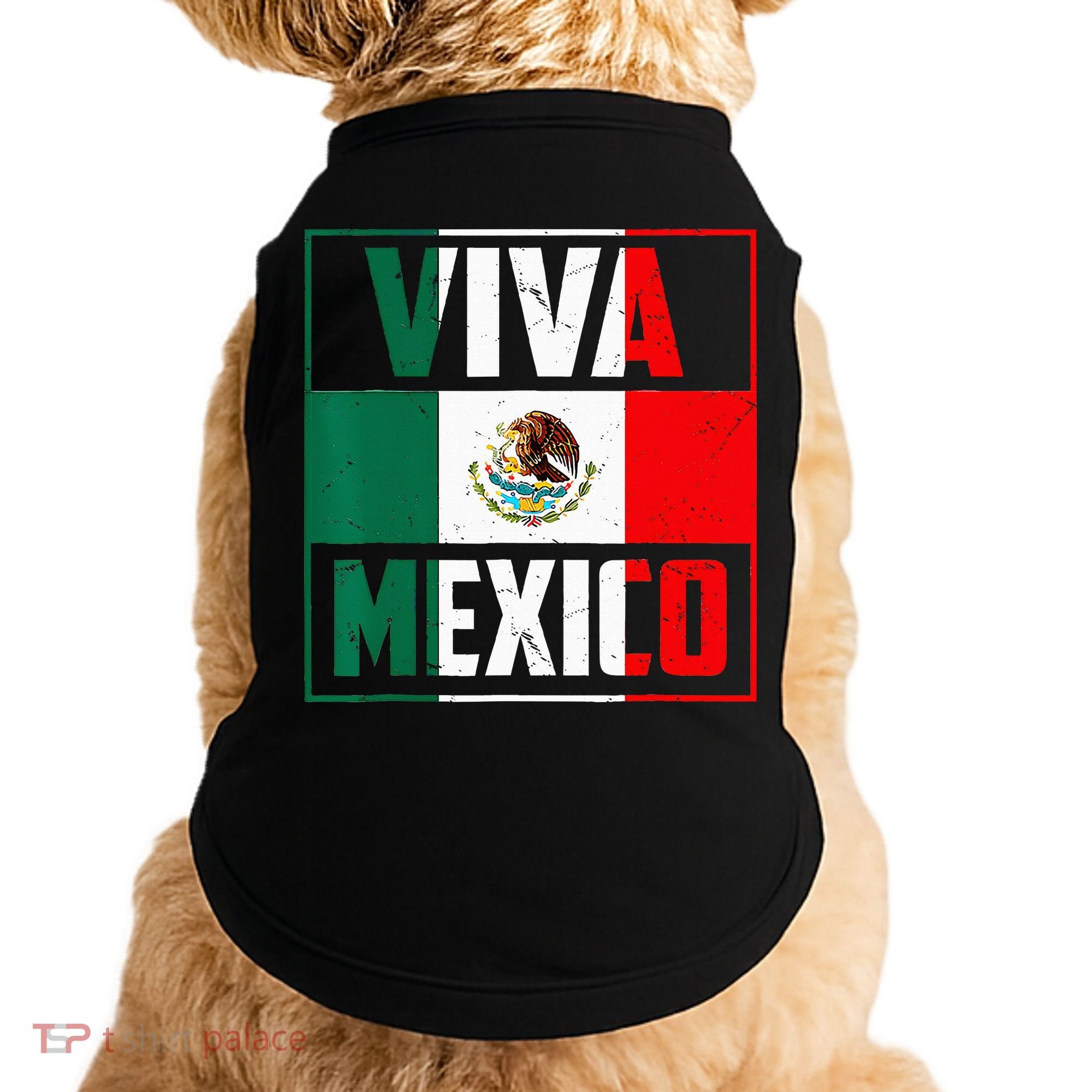 Mexican Viva Mexico Independence Day Flag Doggie Tank
