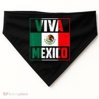 Mexican Viva Mexico Independence Day Flag USA-Made Doggie Bandana thumb 0