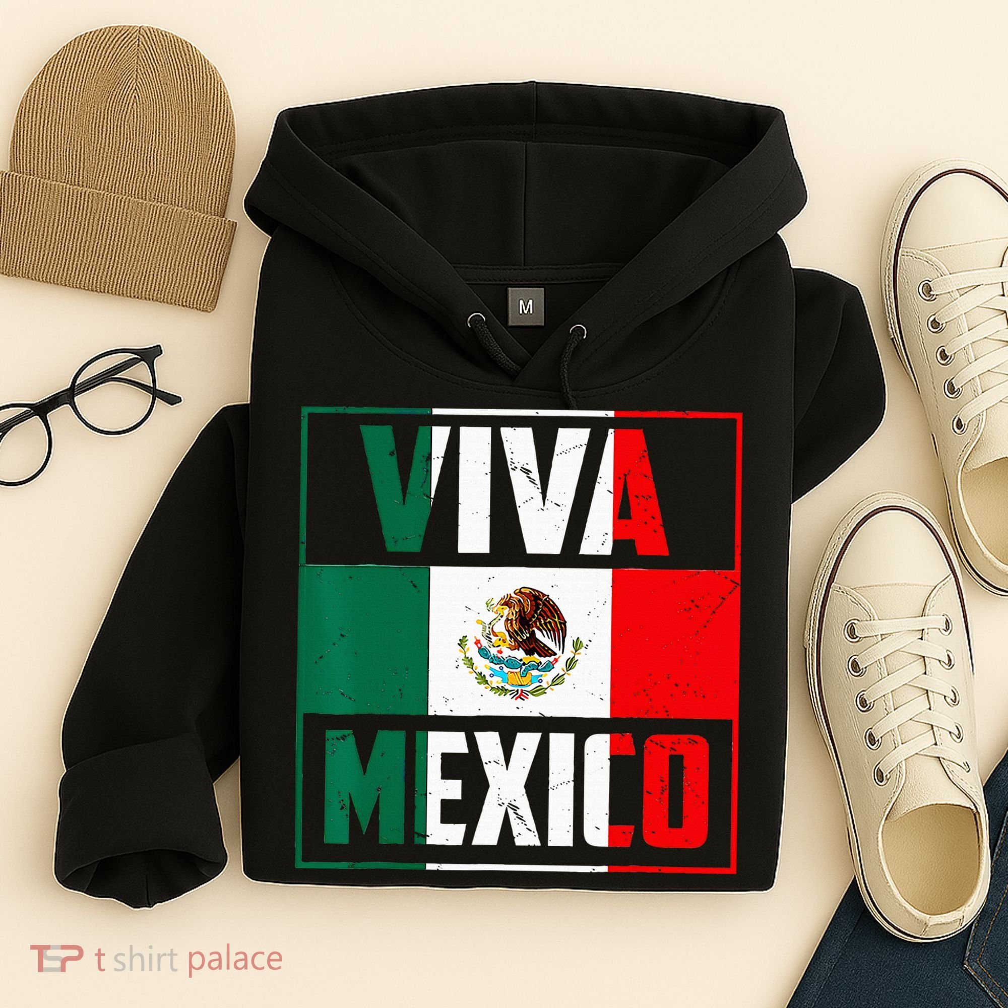 Mexican Viva Mexico Independence Day Flag Hoodie