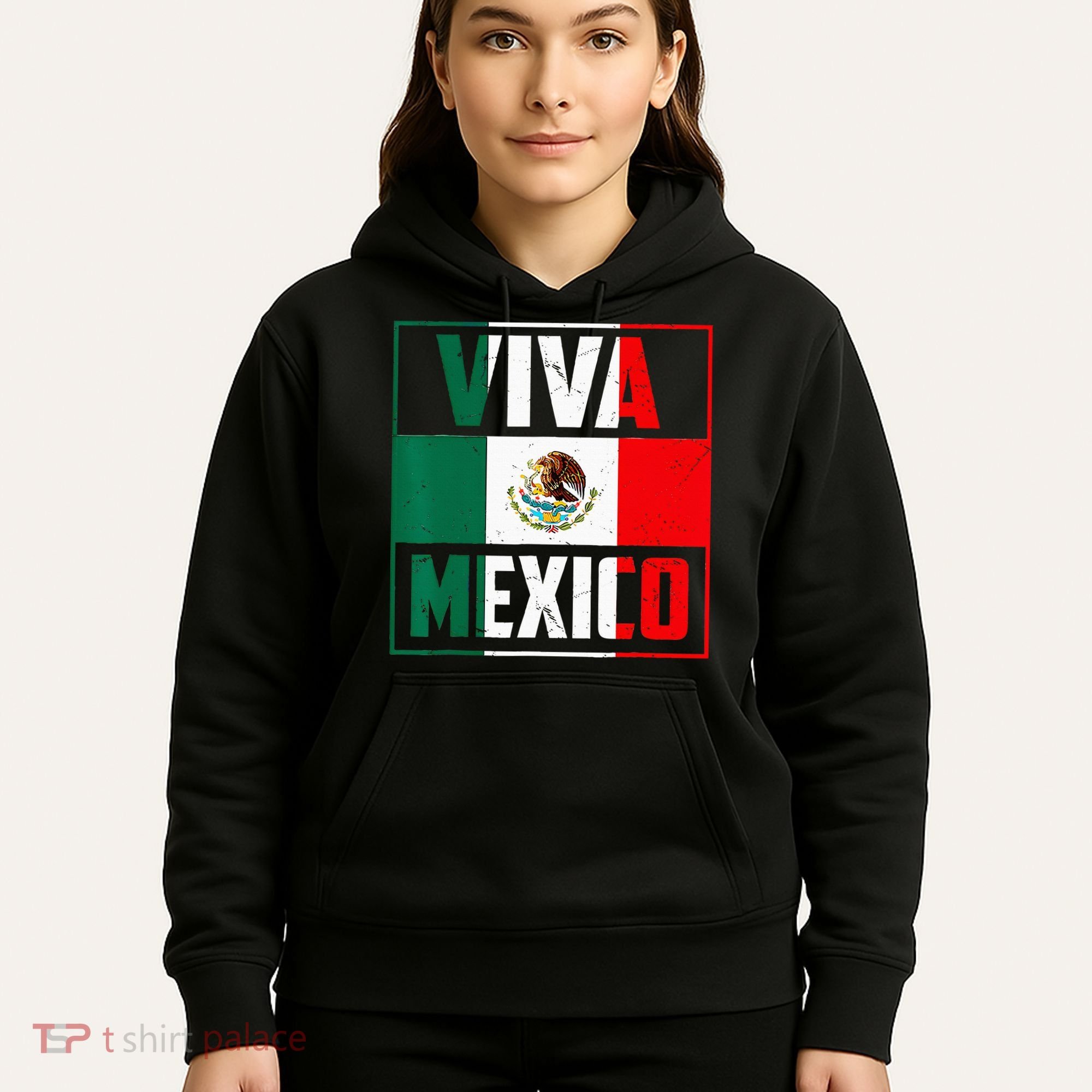 Mexican Viva Mexico Independence Day Flag Hoodie