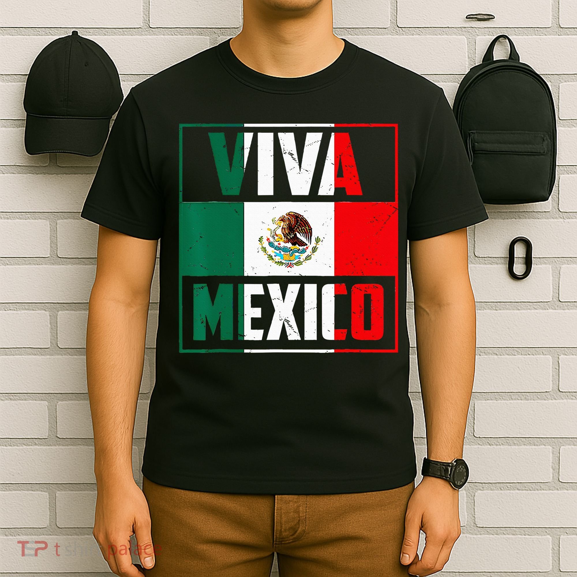 Mexican Viva Mexico Independence Day Flag T-Shirt