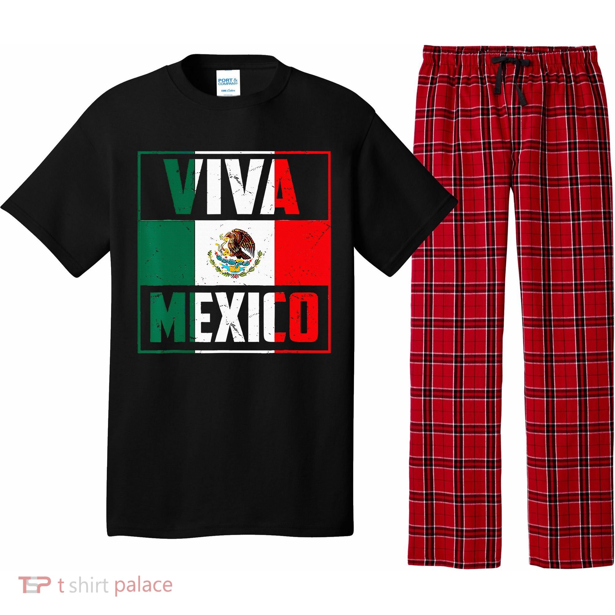 Mexican Viva Mexico Independence Day Flag Pajama Set