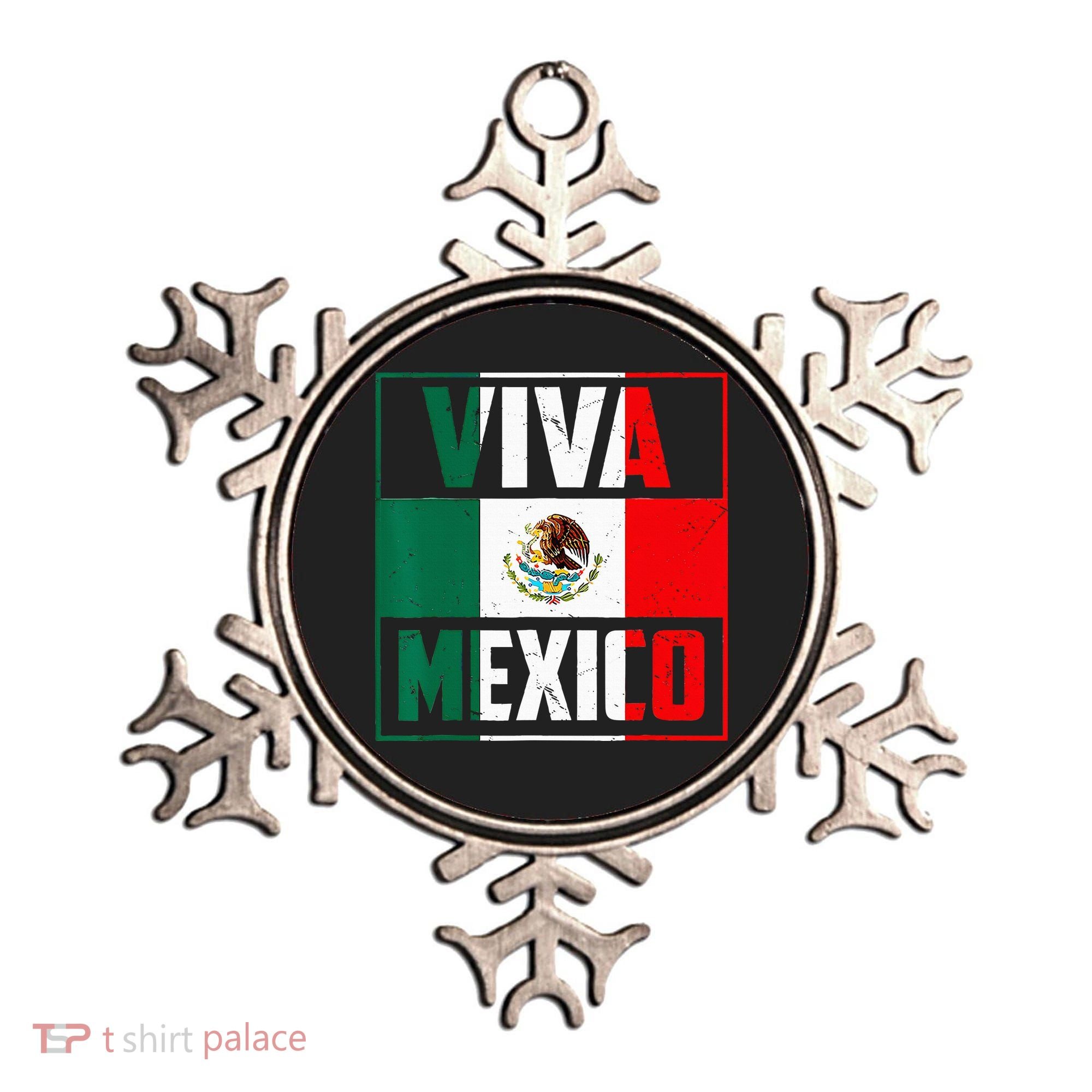 Mexican Viva Mexico Independence Day Flag Ornament