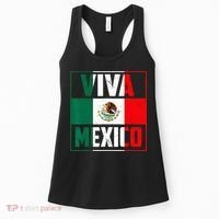 Mexican Viva Mexico Independence Day Flag Women's Tank Top thumb 0