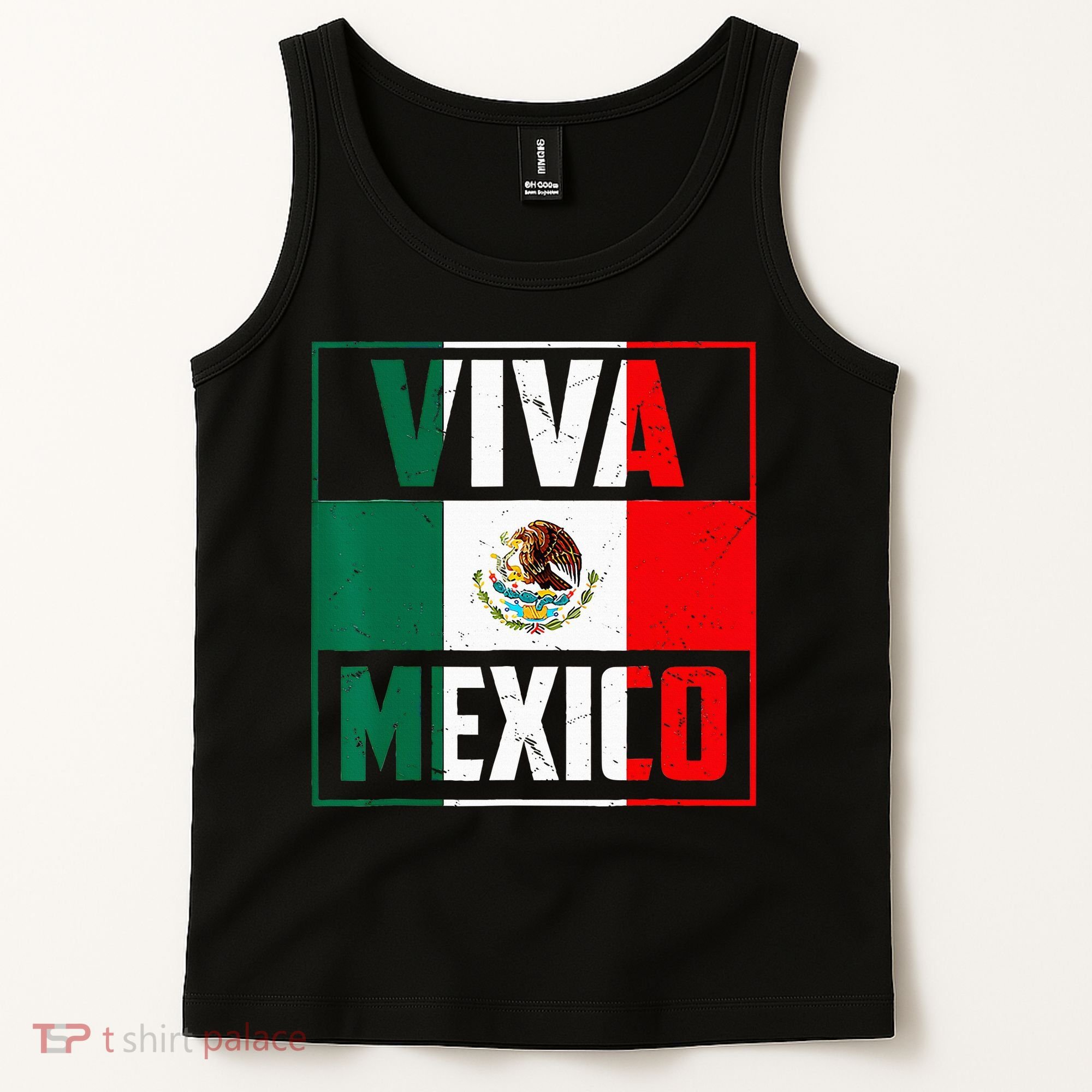 Mexican Viva Mexico Independence Day Flag Tank Top