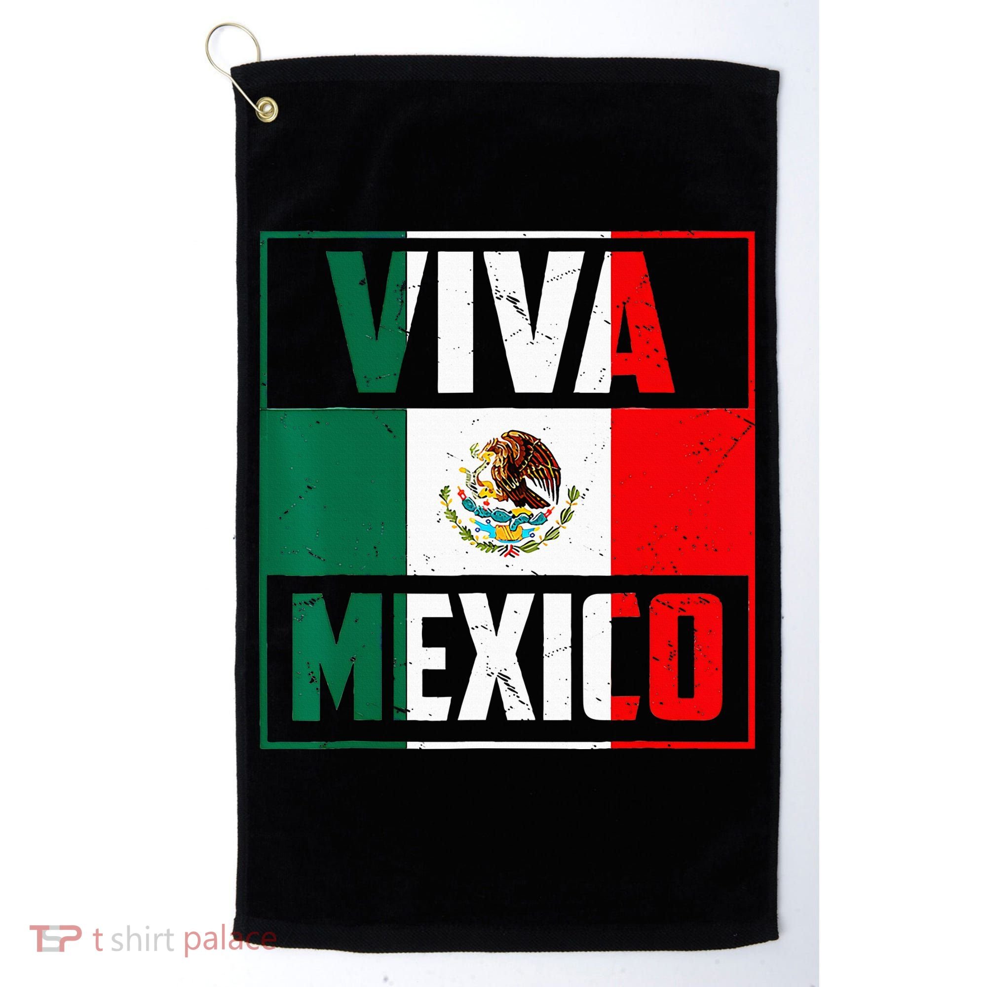 Mexican Viva Mexico Independence Day Flag Golf Towel