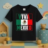 Mexican Viva Mexico Independence Day Flag Toddler T-Shirt thumb 3