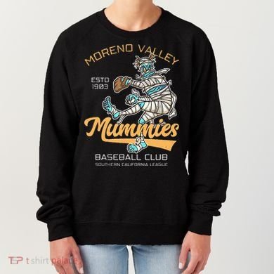 Moreno Valley Mummies Minor League Retro Baseball Team Women's Sweatshirt