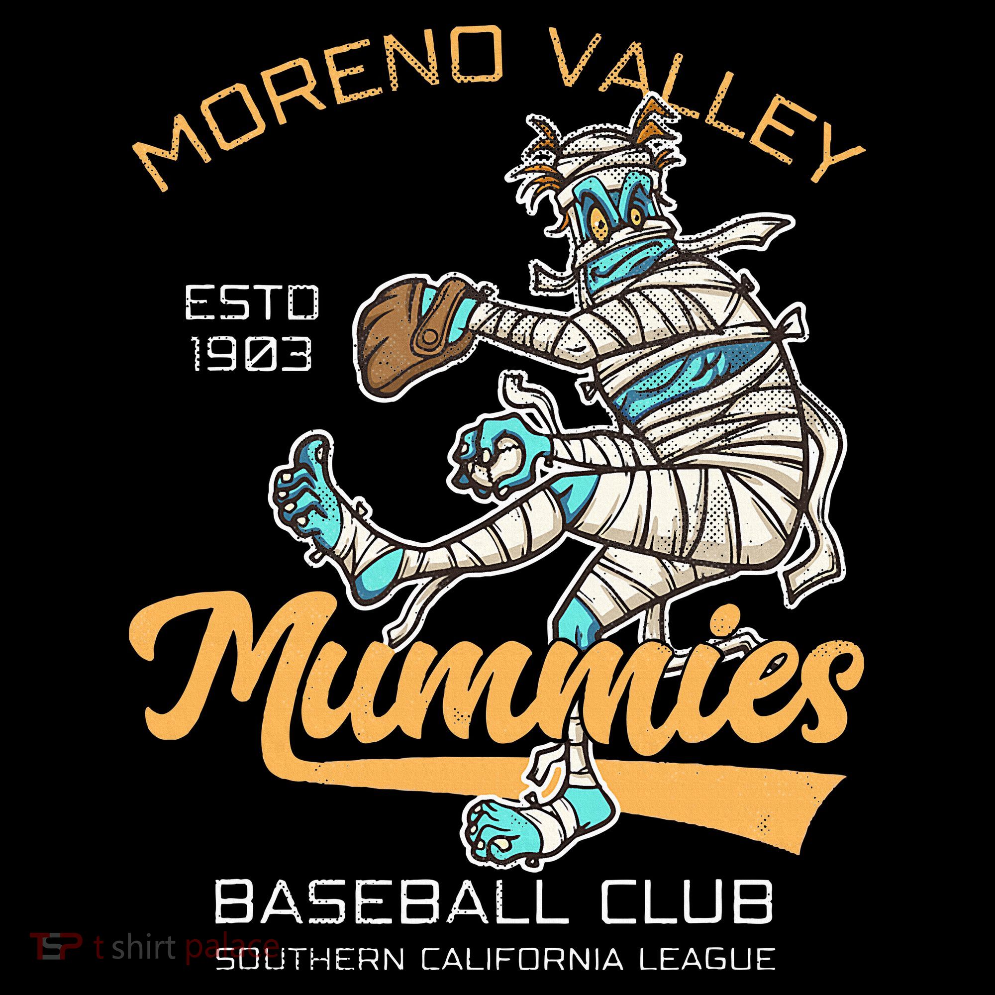 Moreno Valley Mummies Minor League Retro Baseball Team Hoodie