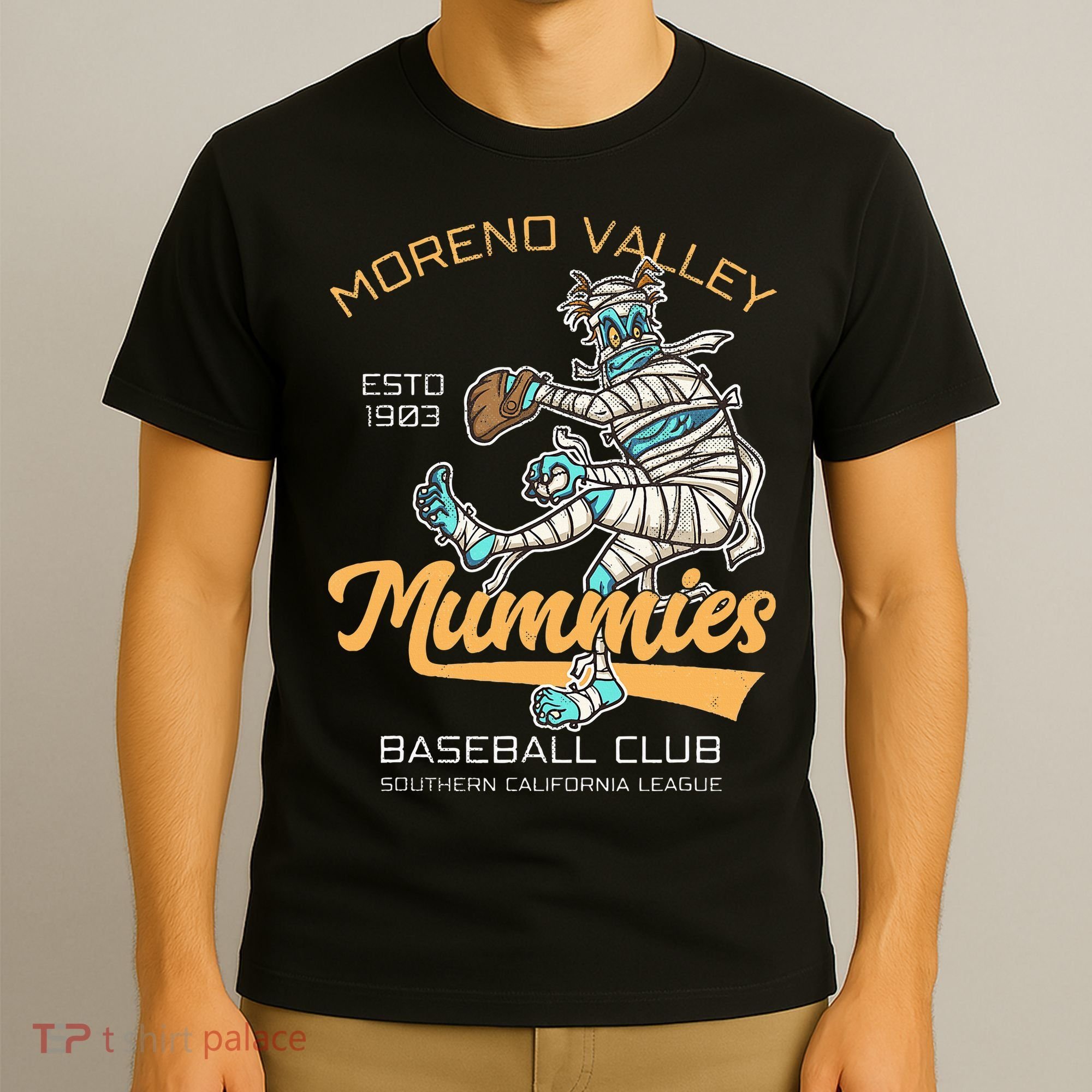 Moreno Valley Mummies Minor League Retro Baseball Team T-Shirt