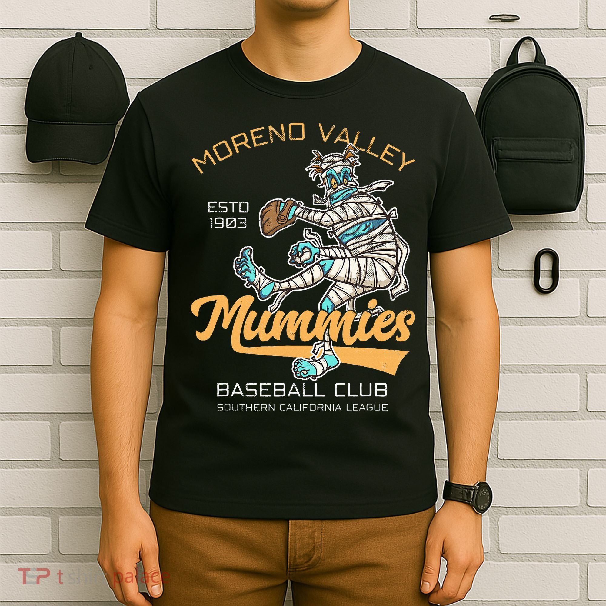 Moreno Valley Mummies Minor League Retro Baseball Team T-Shirt