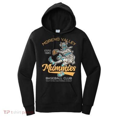 Moreno Valley Mummies Minor League Retro Baseball Team Women's Hoodie