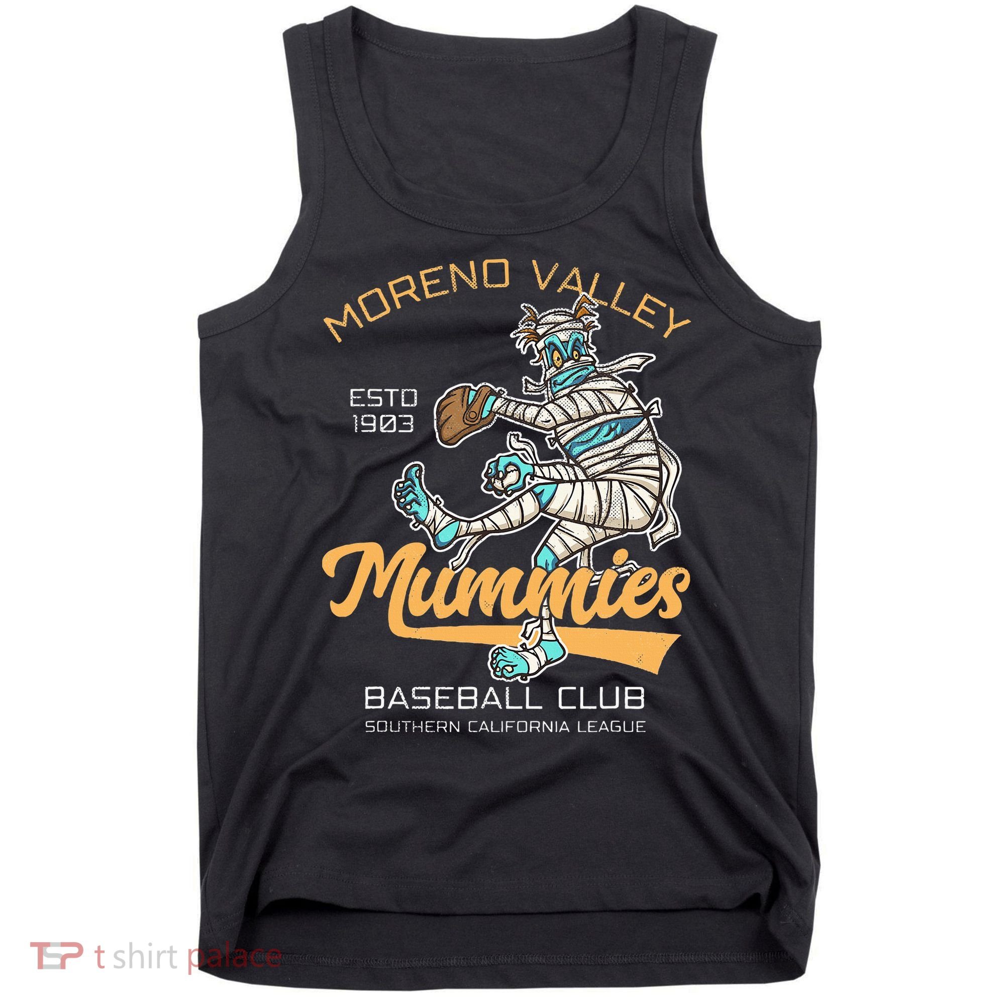 Moreno Valley Mummies Minor League Retro Baseball Team Tank Top