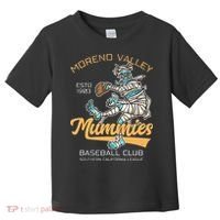 Moreno Valley Mummies Minor League Retro Baseball Team Toddler T-Shirt thumb 0