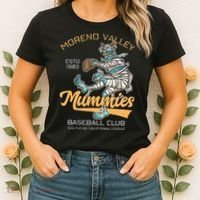 Moreno Valley Mummies Minor League Retro Baseball Team Women's T-Shirt thumb 2
