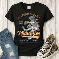 Moreno Valley Mummies Minor League Retro Baseball Team Women's T-Shirt thumb 3