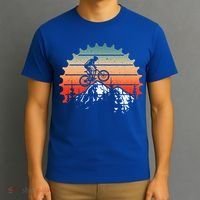 Mens Vintage Mountain Bike Tee Cycling Gear Mountain Biking Cool Gift T-Shirt thumb 3