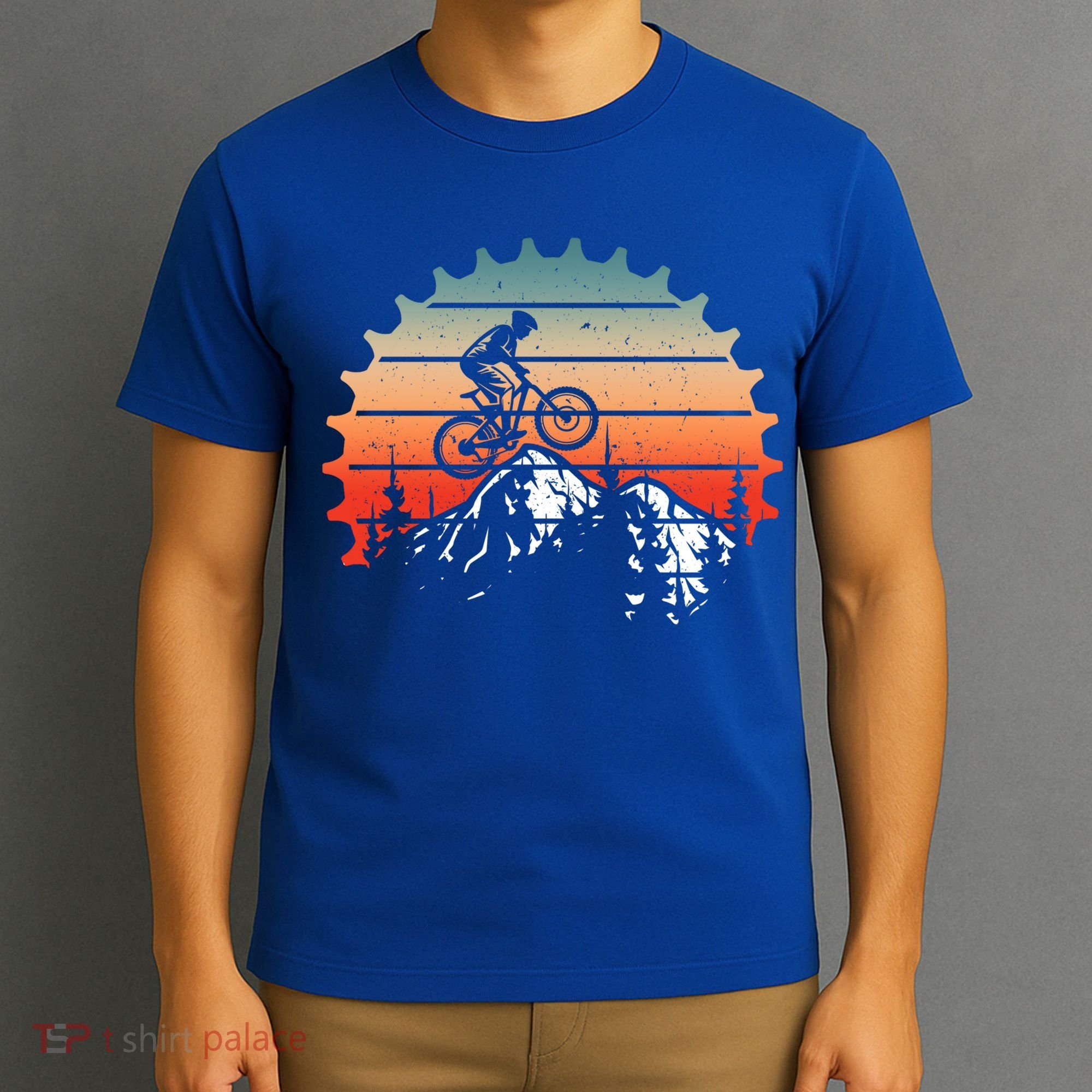 Mens Vintage Mountain Bike Tee Cycling Gear Mountain Biking Cool Gift T-Shirt