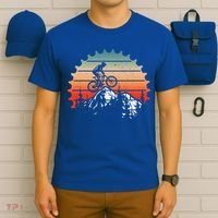 Mens Vintage Mountain Bike Tee Cycling Gear Mountain Biking Cool Gift T-Shirt thumb 6