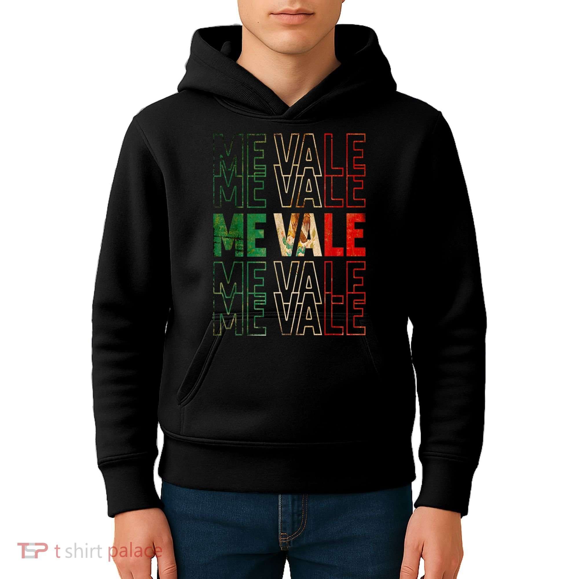 Me Vale Mexican Flag SPANISH SLANG Kids Hoodie
