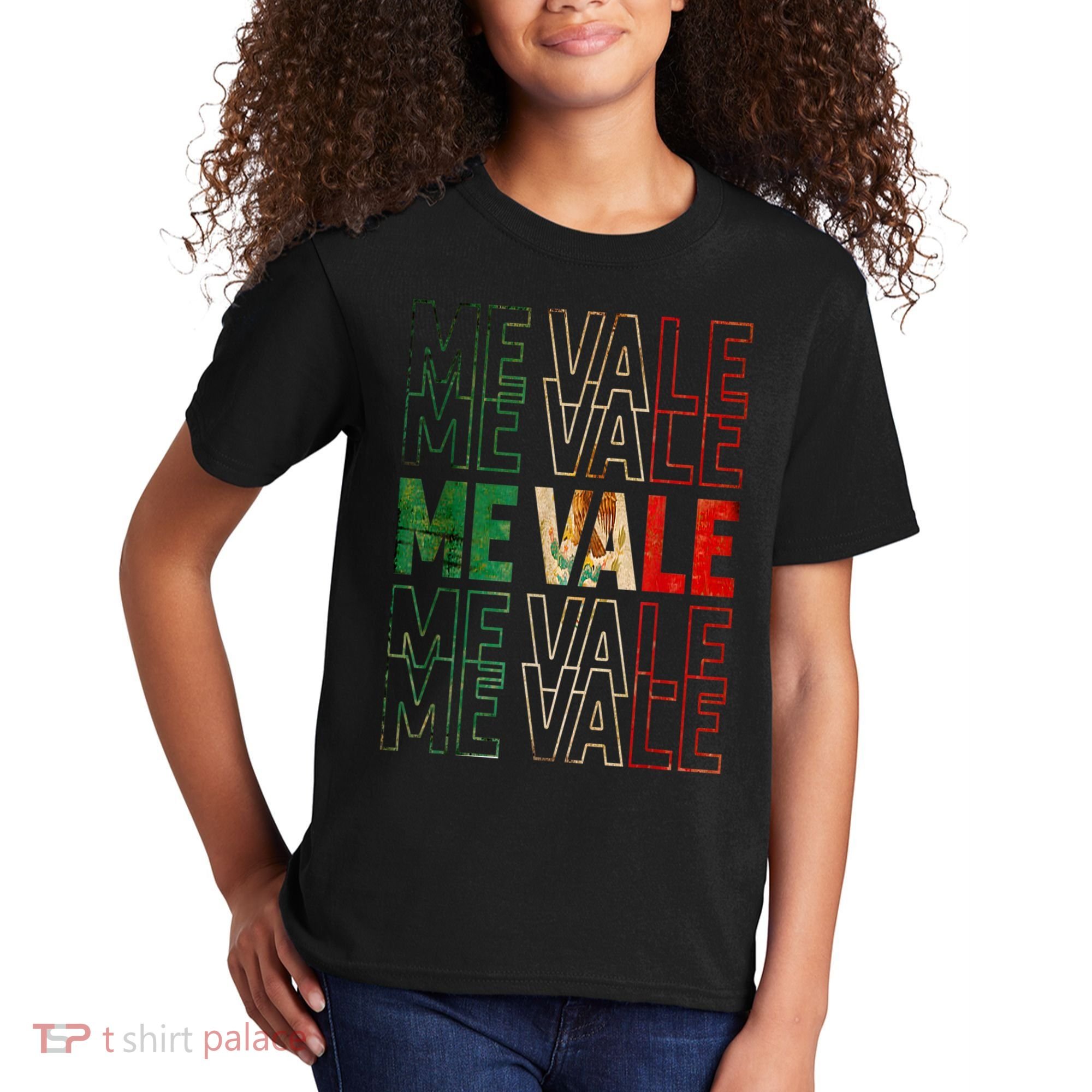 Me Vale Mexican Flag SPANISH SLANG Kids T-Shirt
