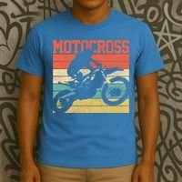 Motocross Vintage Mx Dirt Bike Motorcycle Enduro Biker Gift Cool Gift T-Shirt thumb 3