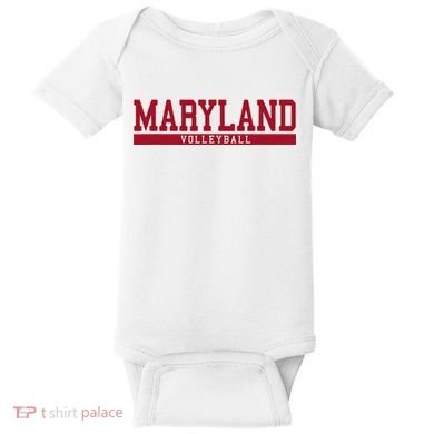 Maryland Volleyball Baby Bodysuit