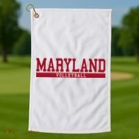 Maryland Volleyball Golf Towel thumb 1