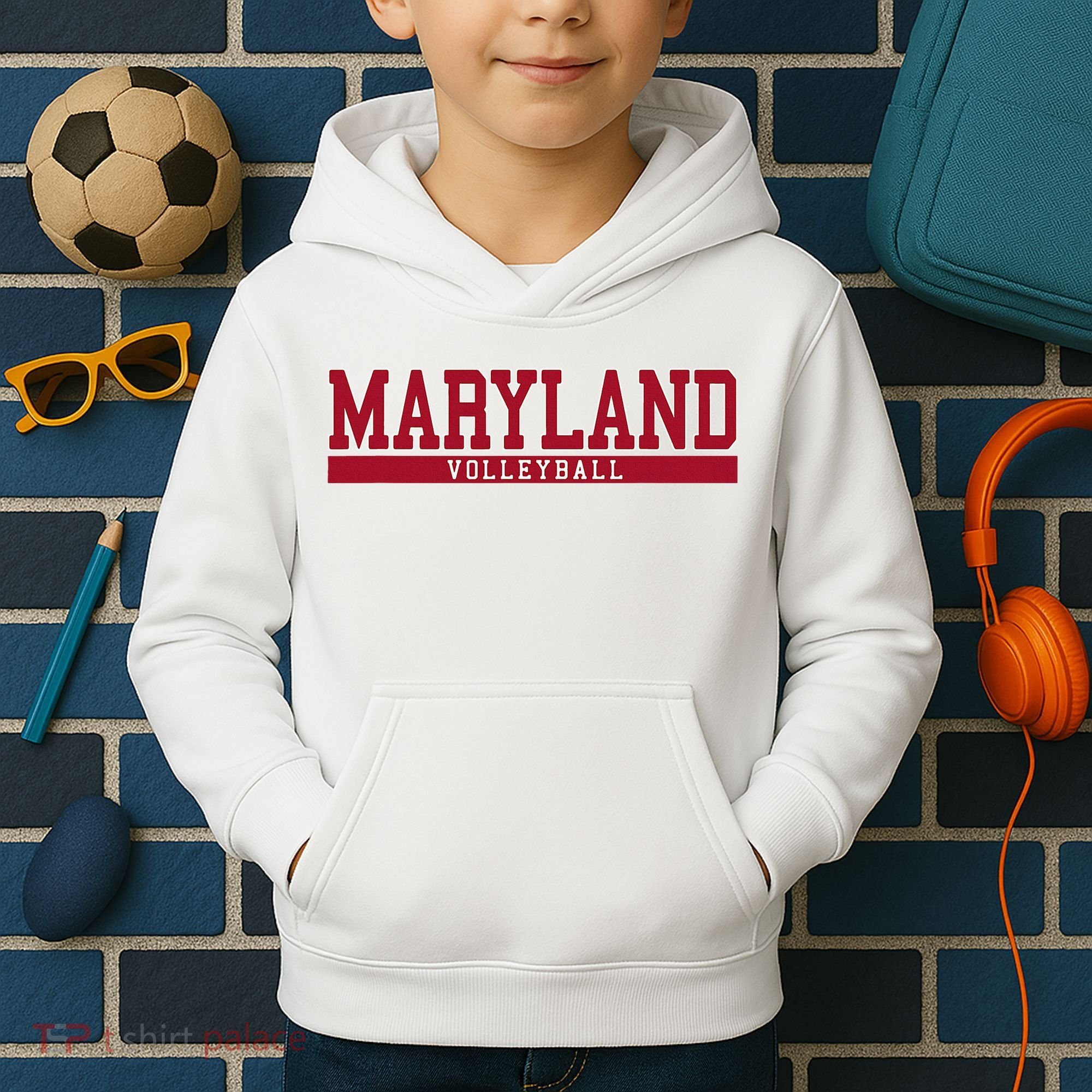 Maryland Volleyball Kids Hoodie