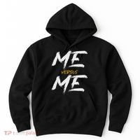 Me Vs Me Hustle Motivation Grow Get Stronger Motivational Hoodie thumb 0