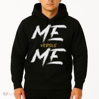 Me Vs Me Hustle Motivation Grow Get Stronger Motivational Hoodie thumb 2