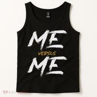 Me Vs Me Hustle Motivation Grow Get Stronger Motivational Tank Top thumb 2
