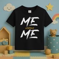 Me Vs Me Hustle Motivation Grow Get Stronger Motivational Toddler T-Shirt thumb 3