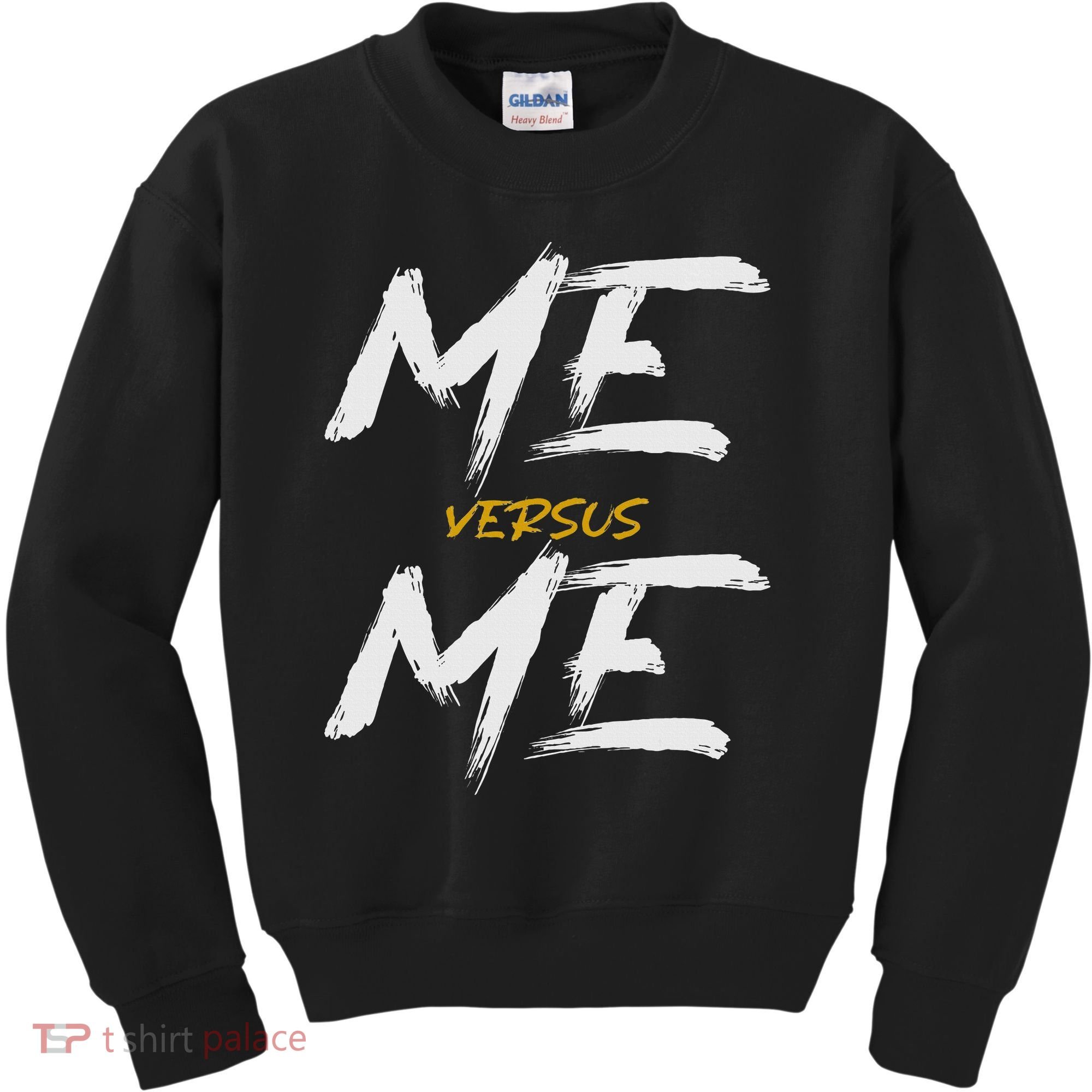 Me Vs Me Hustle Motivation Grow Get Stronger Motivational Kids Sweatshirt