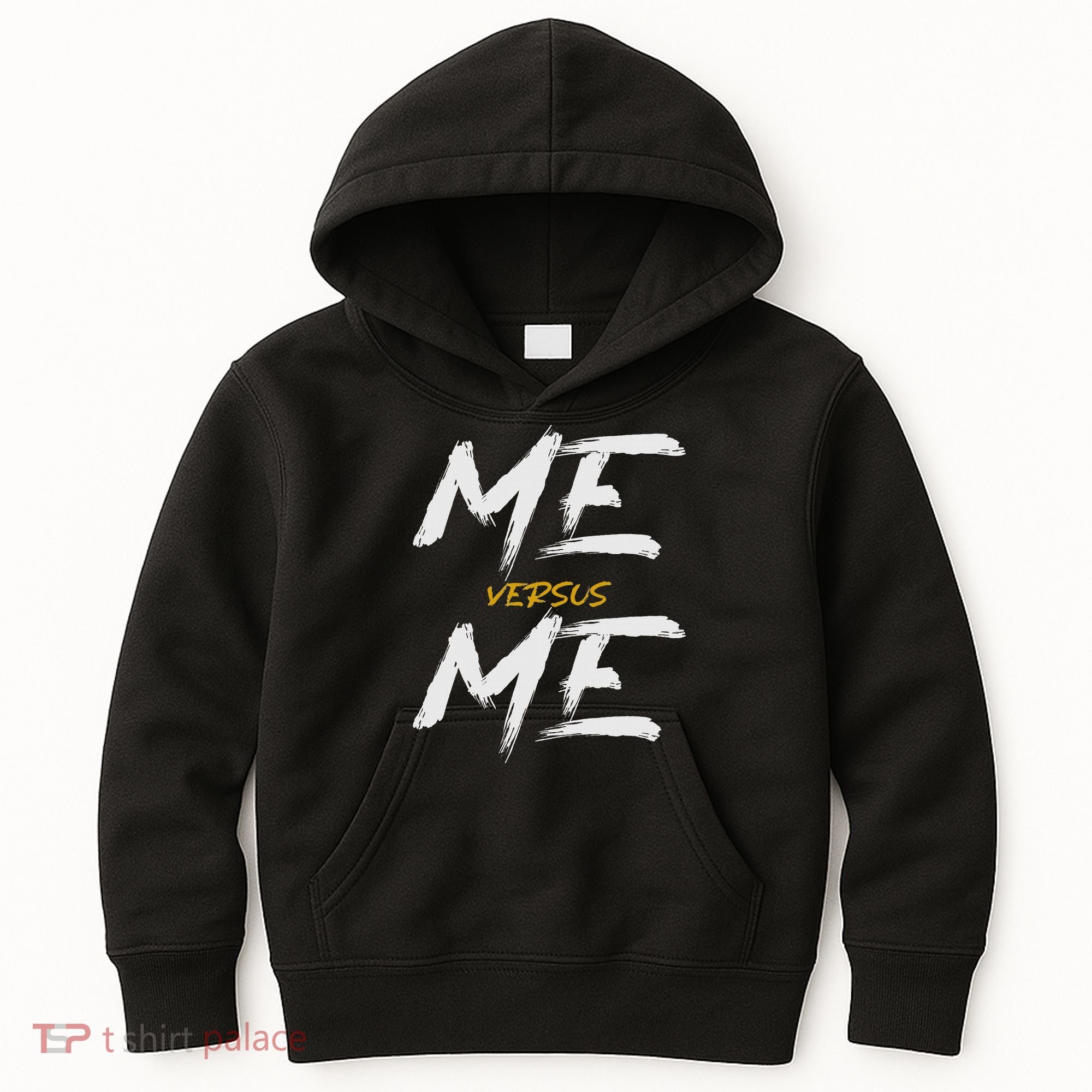Me Vs Me Hustle Motivation Grow Get Stronger Motivational Kids Hoodie