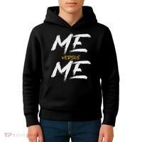 Me Vs Me Hustle Motivation Grow Get Stronger Motivational Kids Hoodie thumb 4