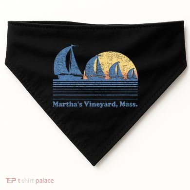 MarthaS Vineyard Ma Sailboat USA-Made Doggie Bandana