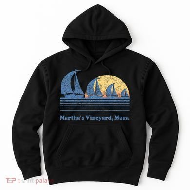 MarthaS Vineyard Ma Sailboat Hoodie