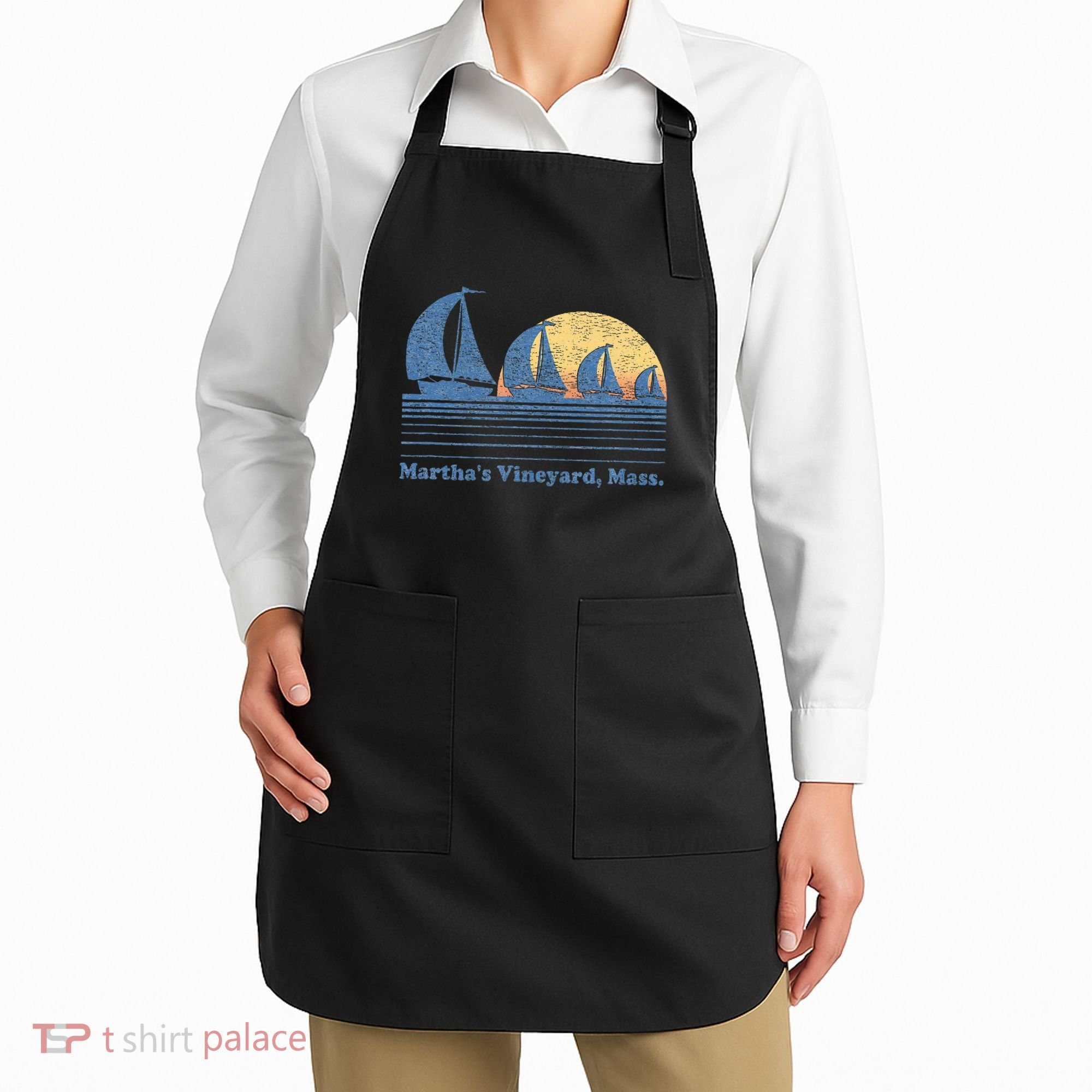 MarthaS Vineyard Ma Sailboat Apron