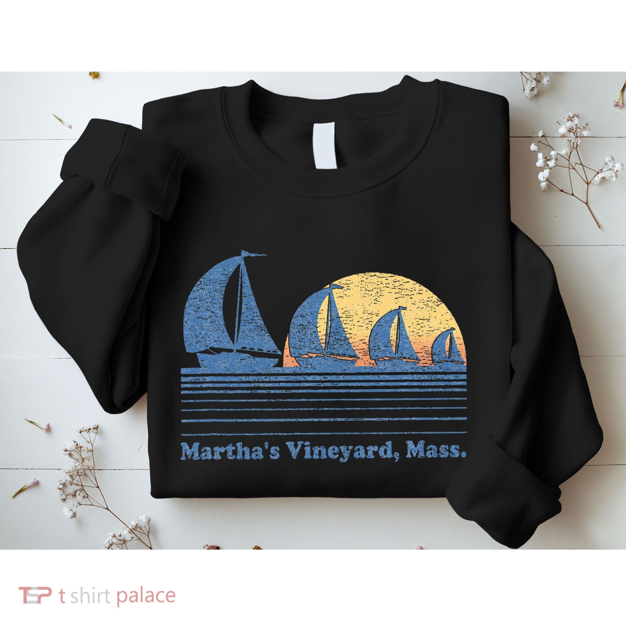 MarthaS Vineyard Ma Sailboat Sweatshirt