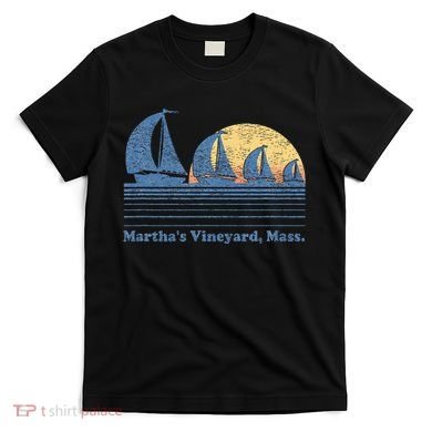 MarthaS Vineyard Ma Sailboat T-Shirt