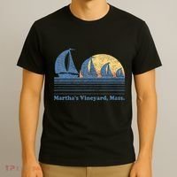 MarthaS Vineyard Ma Sailboat T-Shirt thumb 3