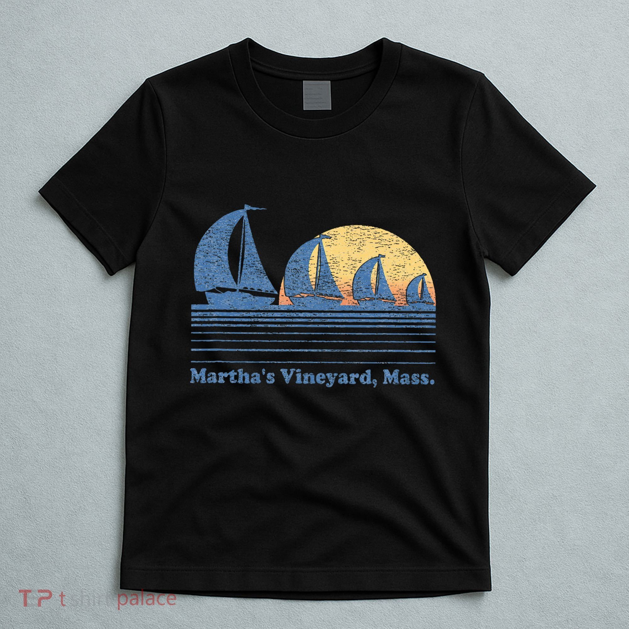 MarthaS Vineyard Ma Sailboat T-Shirt