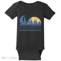 MarthaS Vineyard Ma Sailboat Baby Bodysuit thumb 0