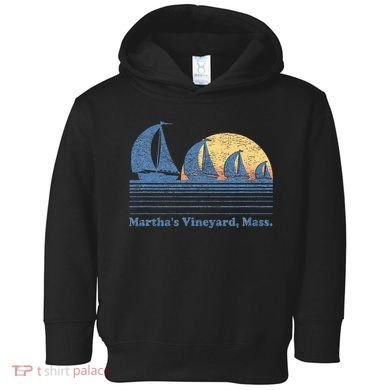 MarthaS Vineyard Ma Sailboat Toddler Hoodie