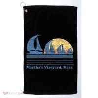 MarthaS Vineyard Ma Sailboat Golf Towel thumb 0