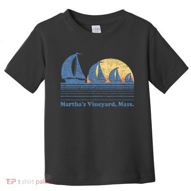 MarthaS Vineyard Ma Sailboat Toddler T-Shirt