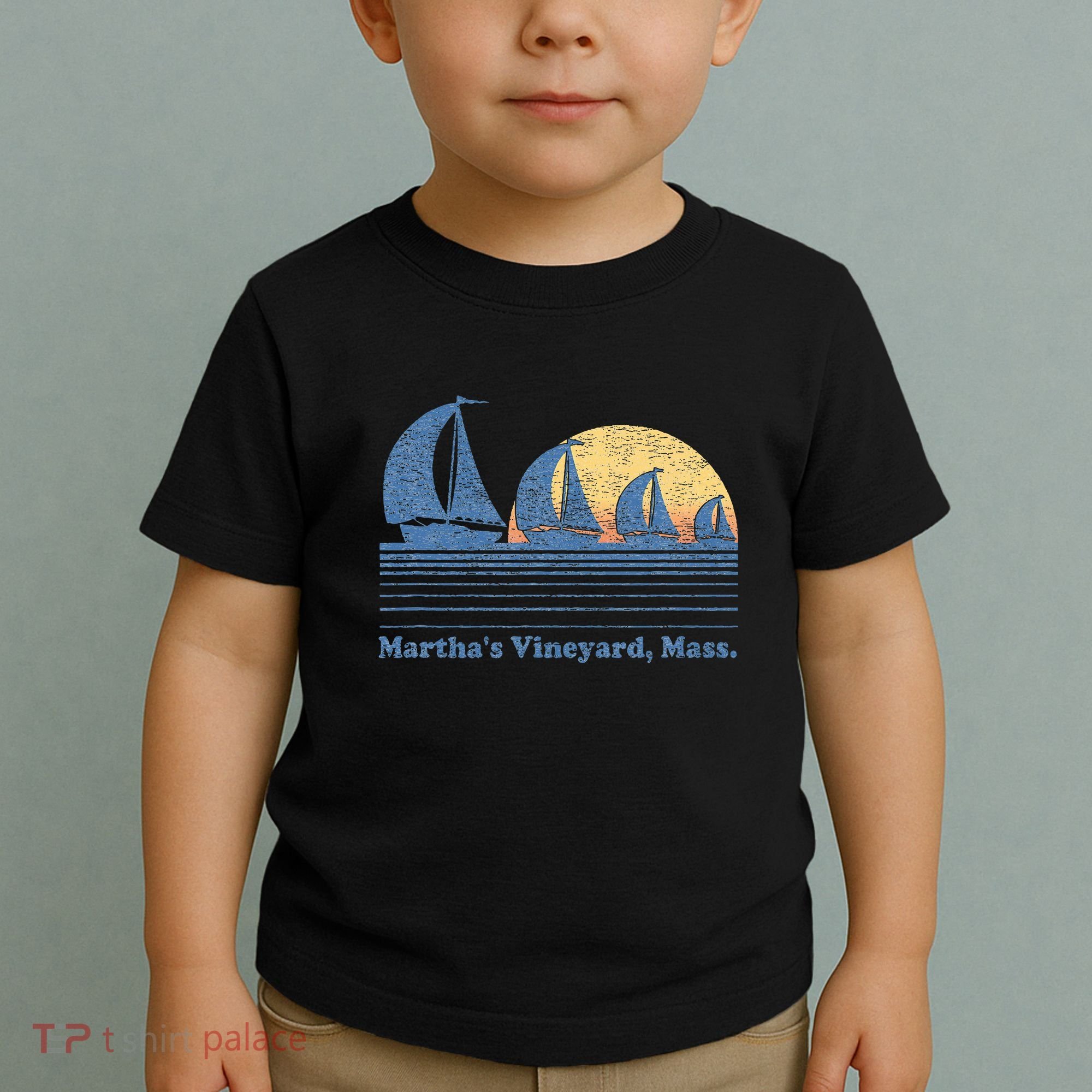MarthaS Vineyard Ma Sailboat Toddler T-Shirt